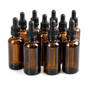 2 oz Amber Glass Dropper Bottle (12-Pack)